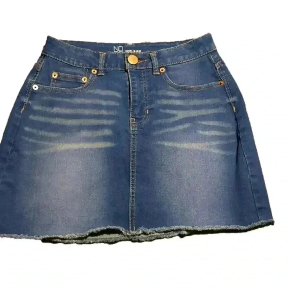 Nobo Mid Rise Blue Jean Skirt